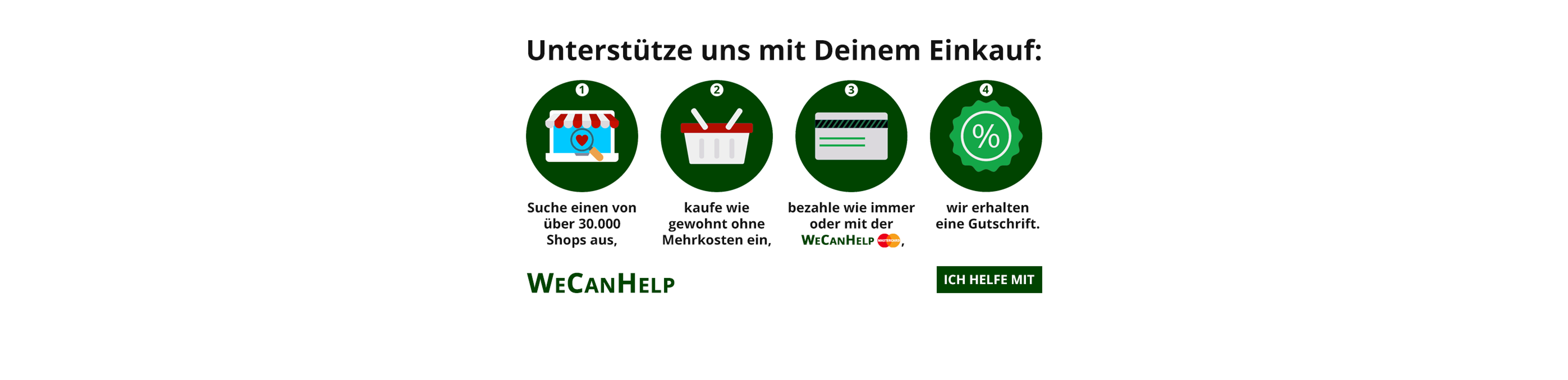 WeCanHelp - Unterstütze uns mit Deinem Einkauf